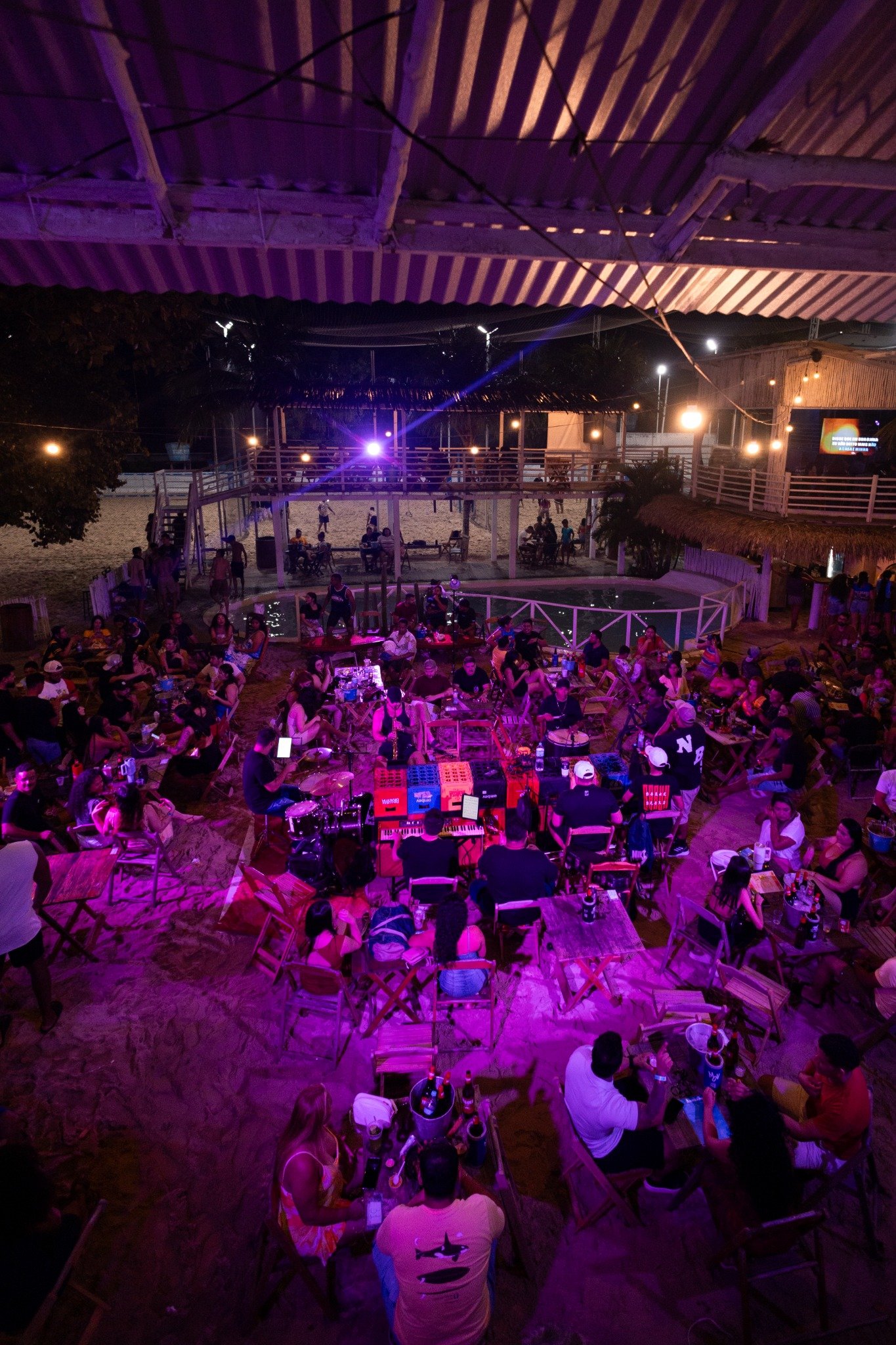 Ambiente do Rio Sand Club em Santarém